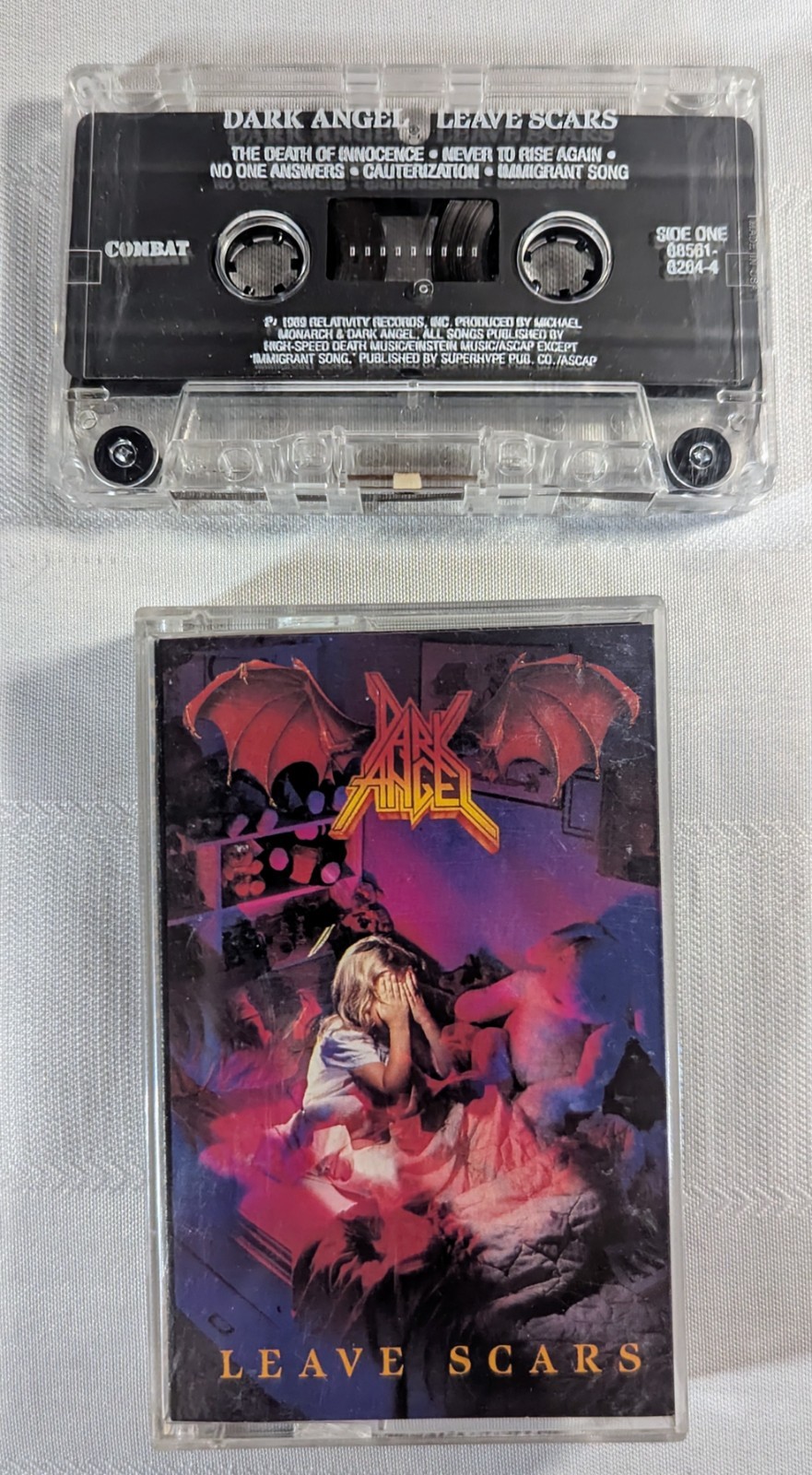 Dark Angel - Leave Scars - Cassette - Relativity Records- 1989 - Combat