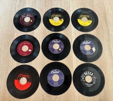 Vintage 1950’s Doo-Wop 45rpm Lot Of 9 The Clovers Four Aces Five Keys Drifters picture