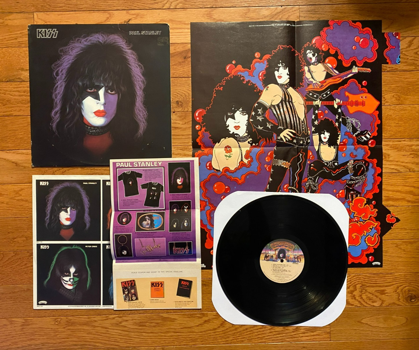 Paul Stanley - Solo Self Titled LP Casablanca  1978 Press Poster Complete Kiss