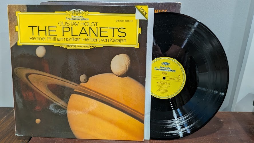 Gustav Holst The Planets Herbert Von Karajan Deutsche Gram Grammophon LP 1981