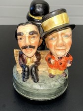 Vintage Charlie Chaplin, WC Fields, Groucho Marx Rotating Music Box picture