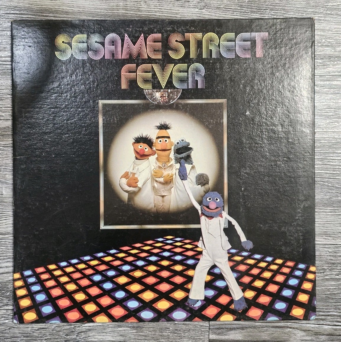 Sesame Street Fever LP  1978 Pressing Gatefold Bert Ernie Grover  Saturday Night