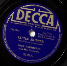 DICK ROBERTSON LITTLE SKIPPER/IT MAKES NO DIFFERENCE NOW DECCA RECORD 78 RPM 437 picture