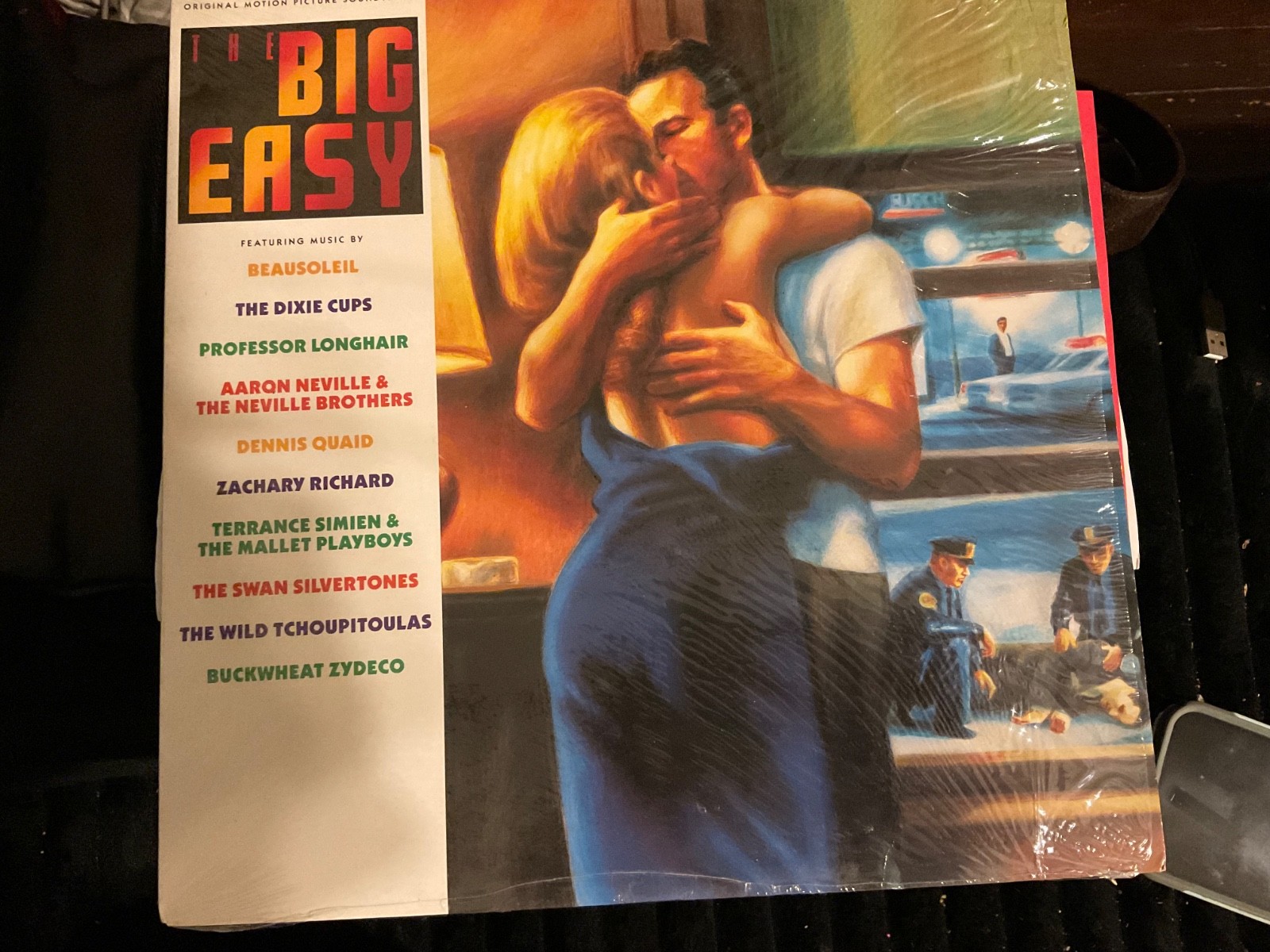 THE BIG EASY * ORIGINAL SOUNDTRACK LP*  1987 * ANTILLES  LABEL * 