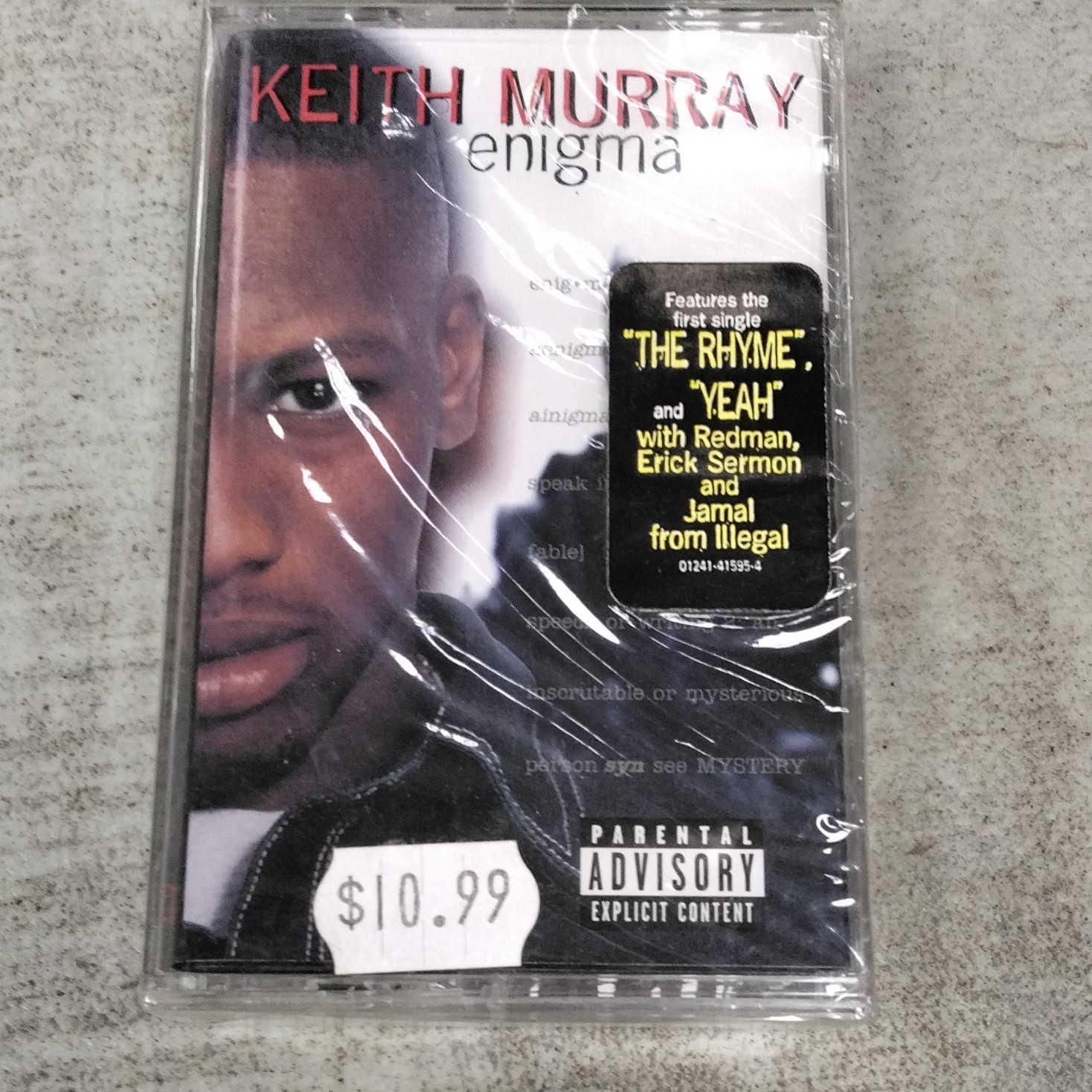 Keith Murray Enigma Cassette Album Rap & Hip-Hop Jive 1996 Parental Dolby