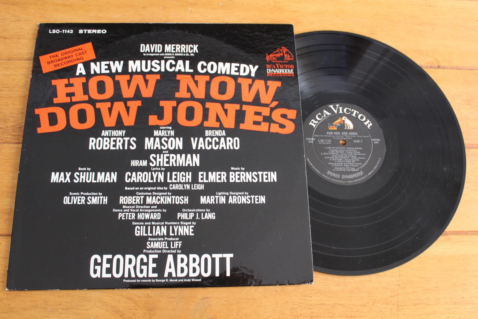 Vintage How Now Dow Jones Vinyl LP Original Broadway Cast RCA Victor 1968