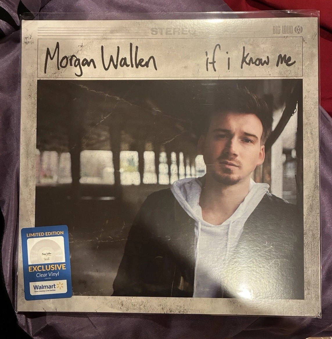 Morgan Wallen “If I Know Me” Walmart exclusive Clear Vinyl RARE