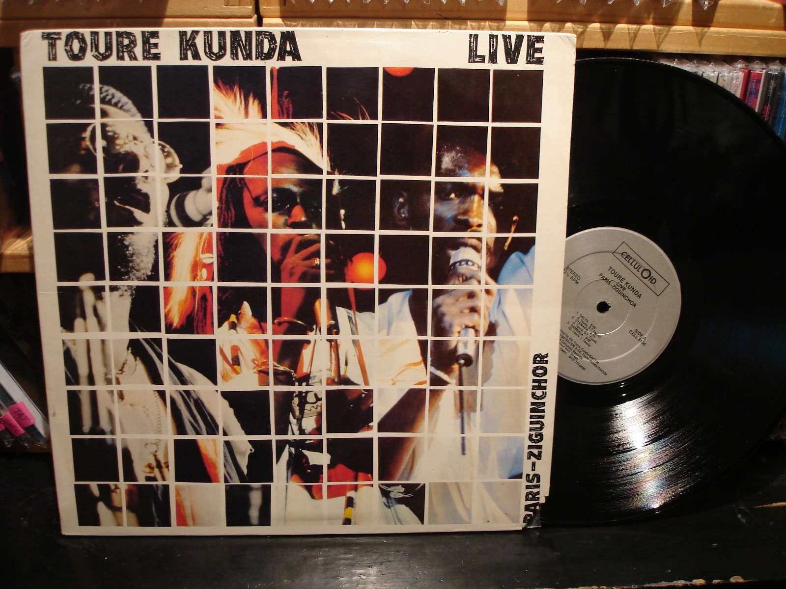 Toure Kunda – Live Paris-Ziguinchor  Vintage 1984 LP  Celluloid – CELL 6106