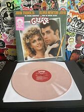 GREASE SOUNDTRACK 2LP VG++ PINK VINYL W/HYPE STICKER 40TH ANNIVERSARY  picture