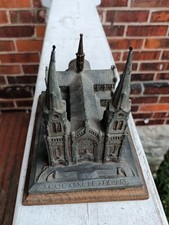 Vintage Cast Metal Music Box Sainte Anne De Beaupre Basilica picture