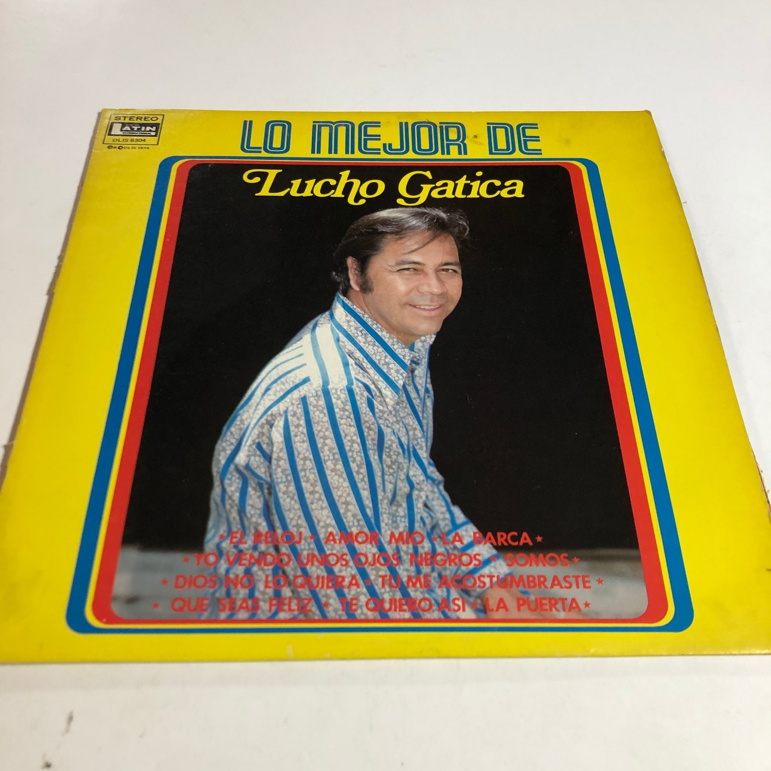 Lucho Gatica – Lo Mejor De Lucho Gatica LP 1975 Latin Bolero DLIS-6304