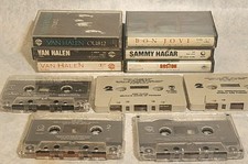 Vintage 80s Rock Cassette Tape Lot (11 Tapes) - Van Halen, Bon Jovi, Pink Floyd, picture