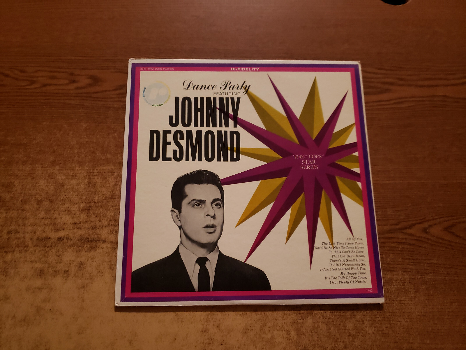 1960S VERY GOOD++ Johnny Desmond – Dance Party 1762 LP33
