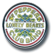 OFFICIAL LICENSED - THE BEATLES - SGT PEPPER DRUM PIN BADGE LENNON picture