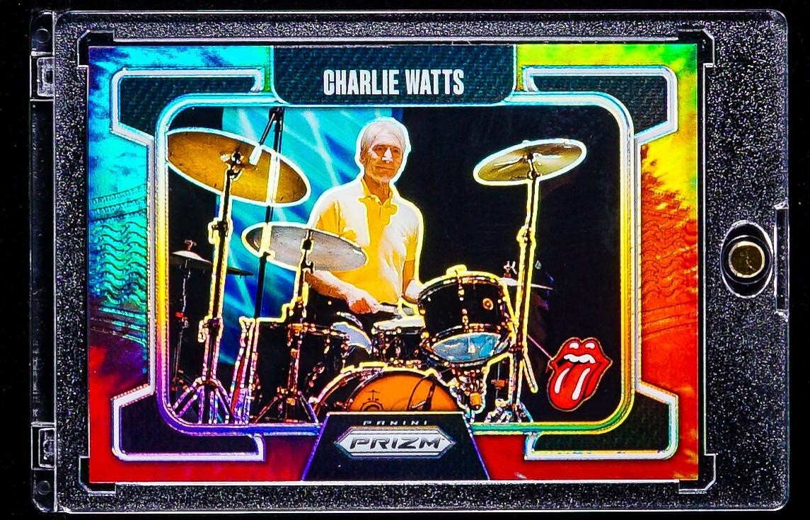 Charlie Watts RARE TIE DYE REFRACTOR CARD /49 Rolling Stones