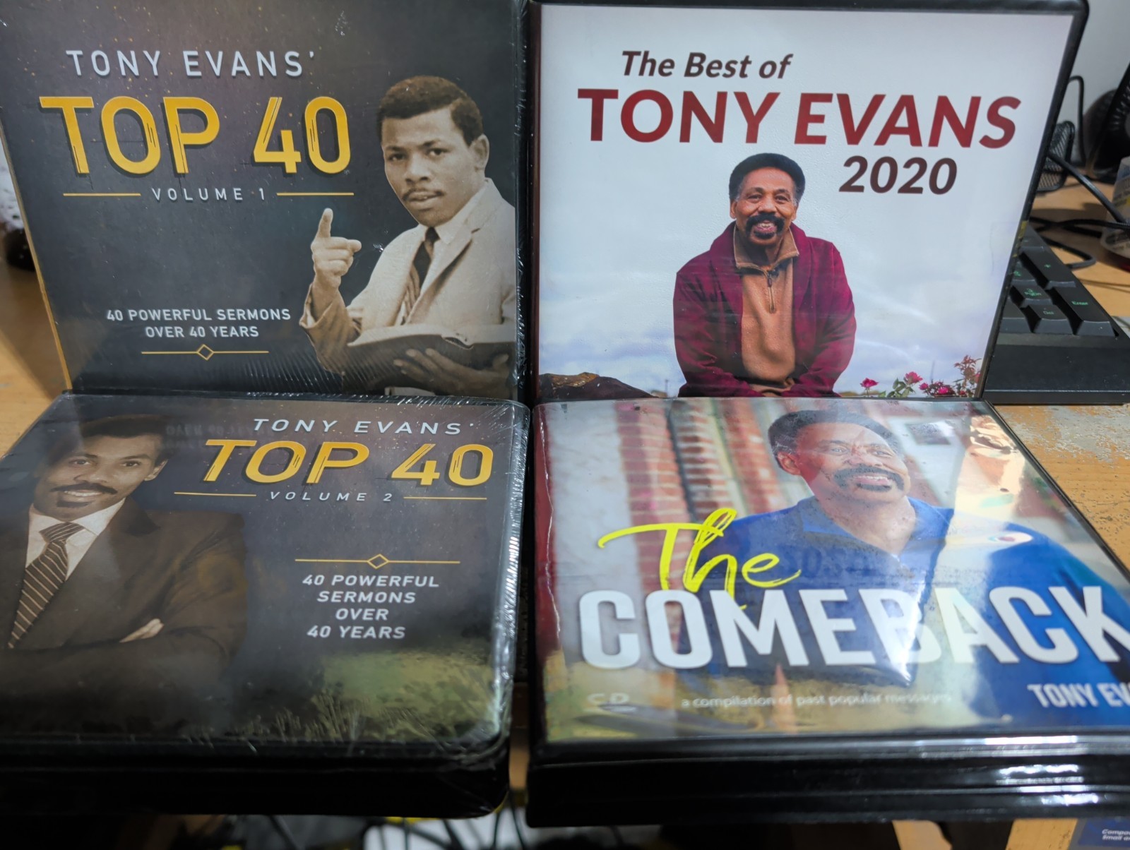 Lot Of 4 Tony Evans CD Top 40, 1 And 2 , Best Of Tony 2020 , The Comeback 