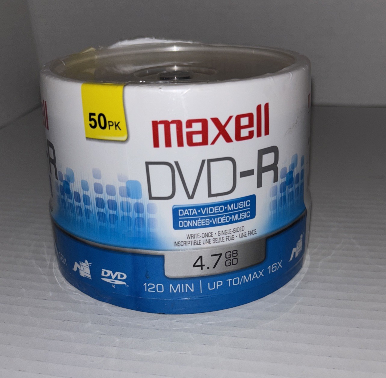 Maxell DVD-R 4.7 GB 120 Minute 50 Pack  Video Recordable Discs | New Sealed 