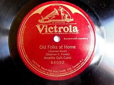 AMELITA GALLI-CURCI Old Folks At Home - Swanee River Rare Vintage 78rpm 1908 picture