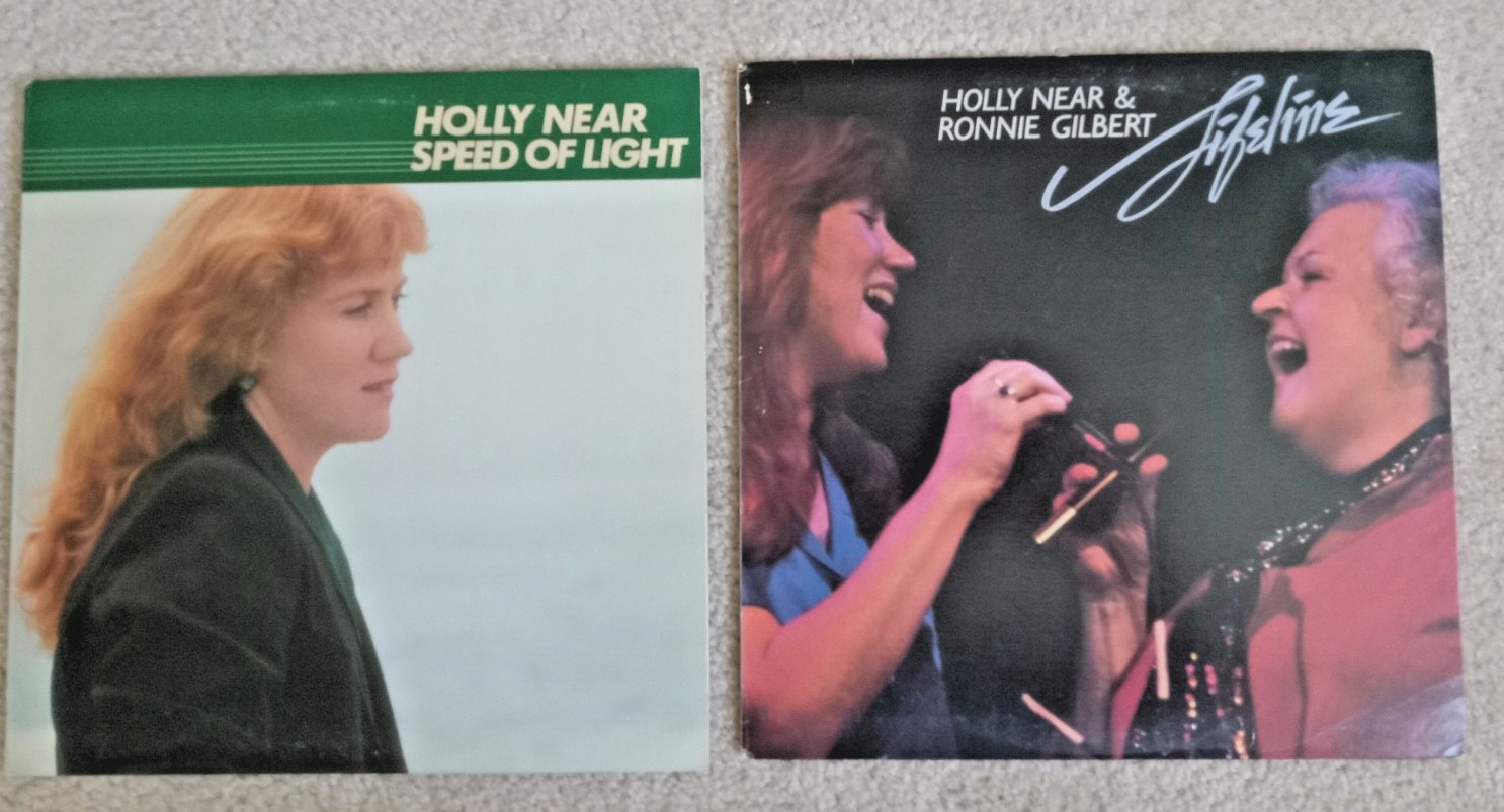 Lot of 2 Vintage Holly Near Vinyl LPs: Lifeline & Speed of Light feminist