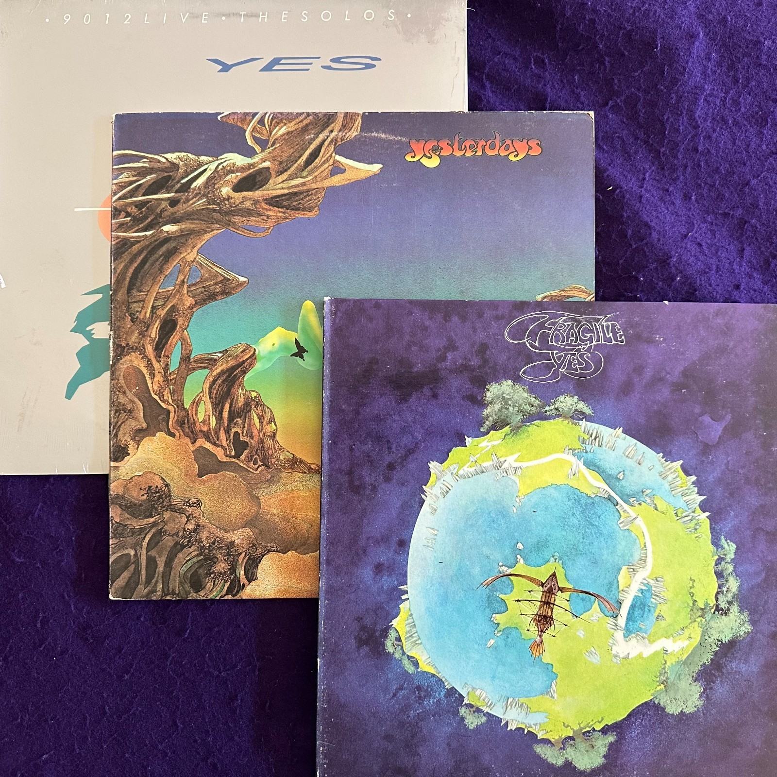 3x LOT Play Tested ~ YES Fragile / Yesterdays / 9012 Live: The Solos SEALED 3LP