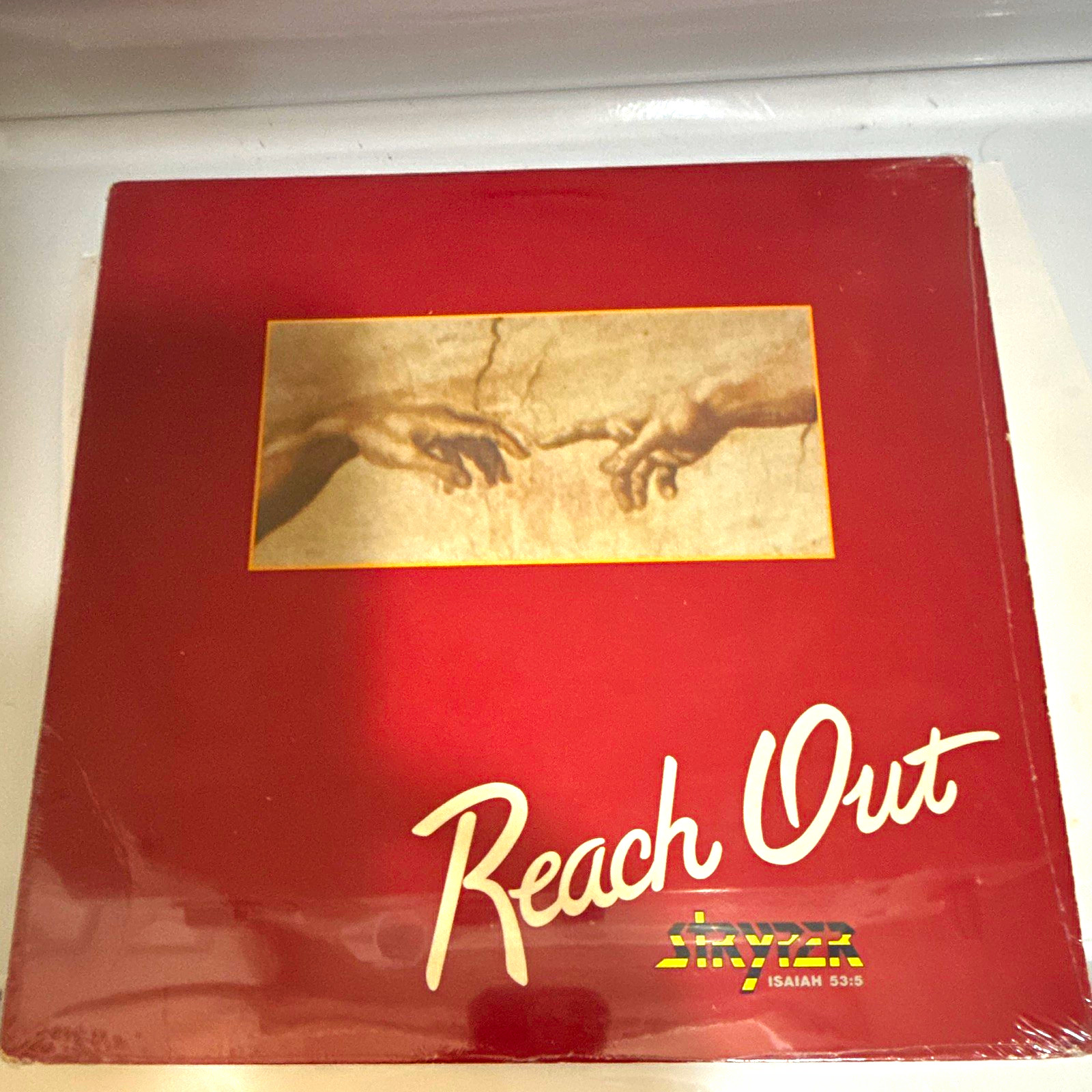 Stryper - Reach Out (LP, Red Vinyl, 1985 Enigma) Hard Rock Cat# 72076