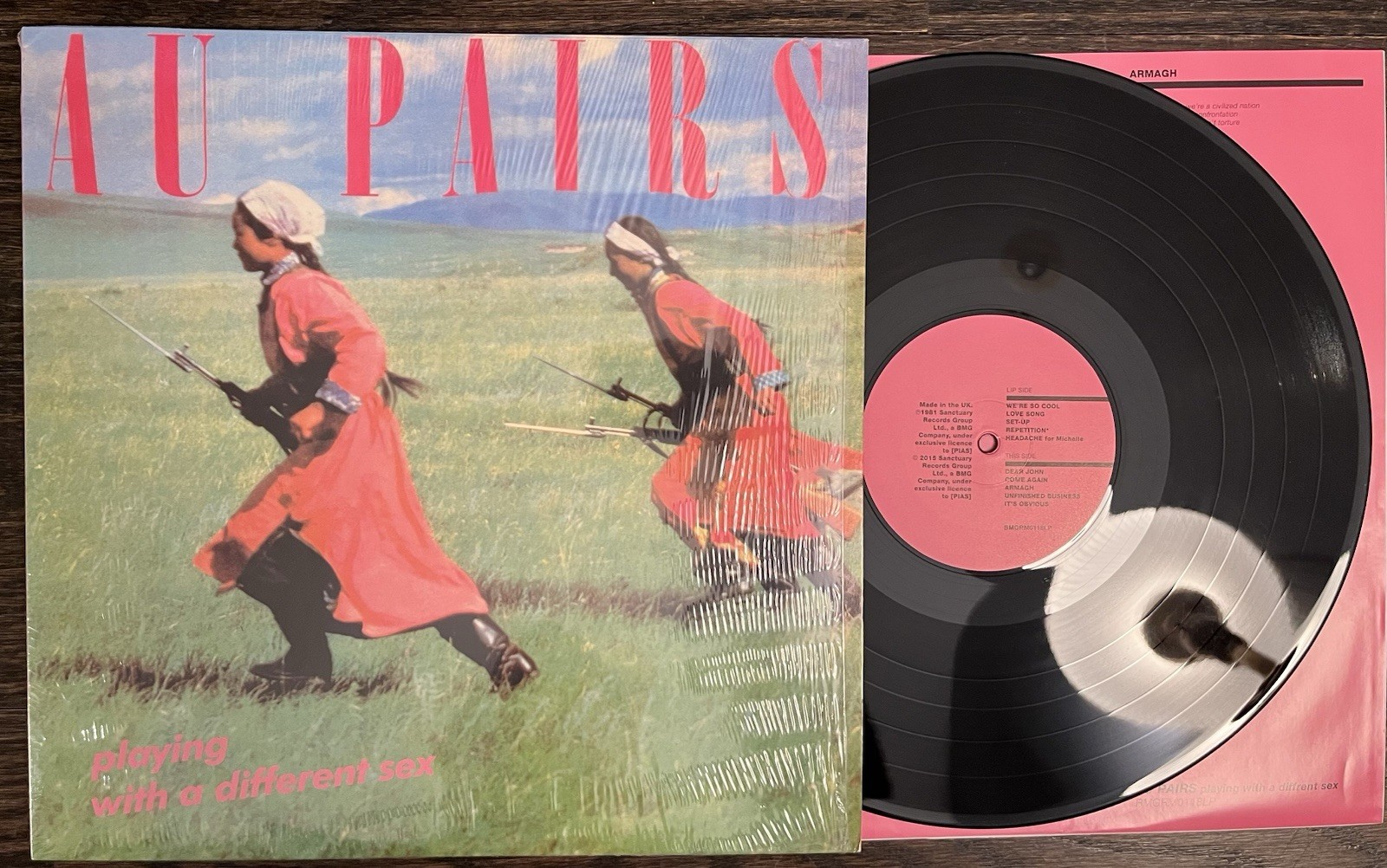 Au Pairs Playing With A Different Sex Vinyl Record Album LP 2015 NM PRISTINE