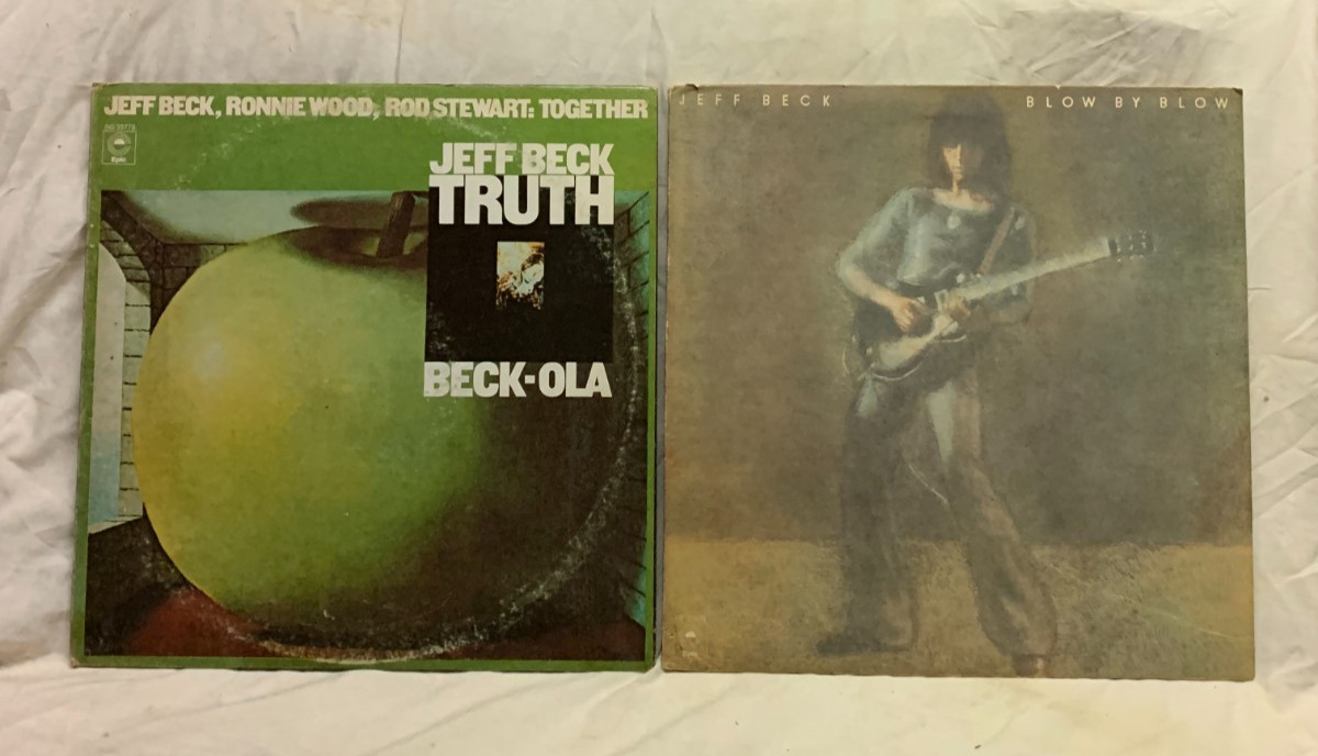 2 Vintage Jeff Beck Lp Lot Truth Beck-ola Double Album & Blow By Blow
