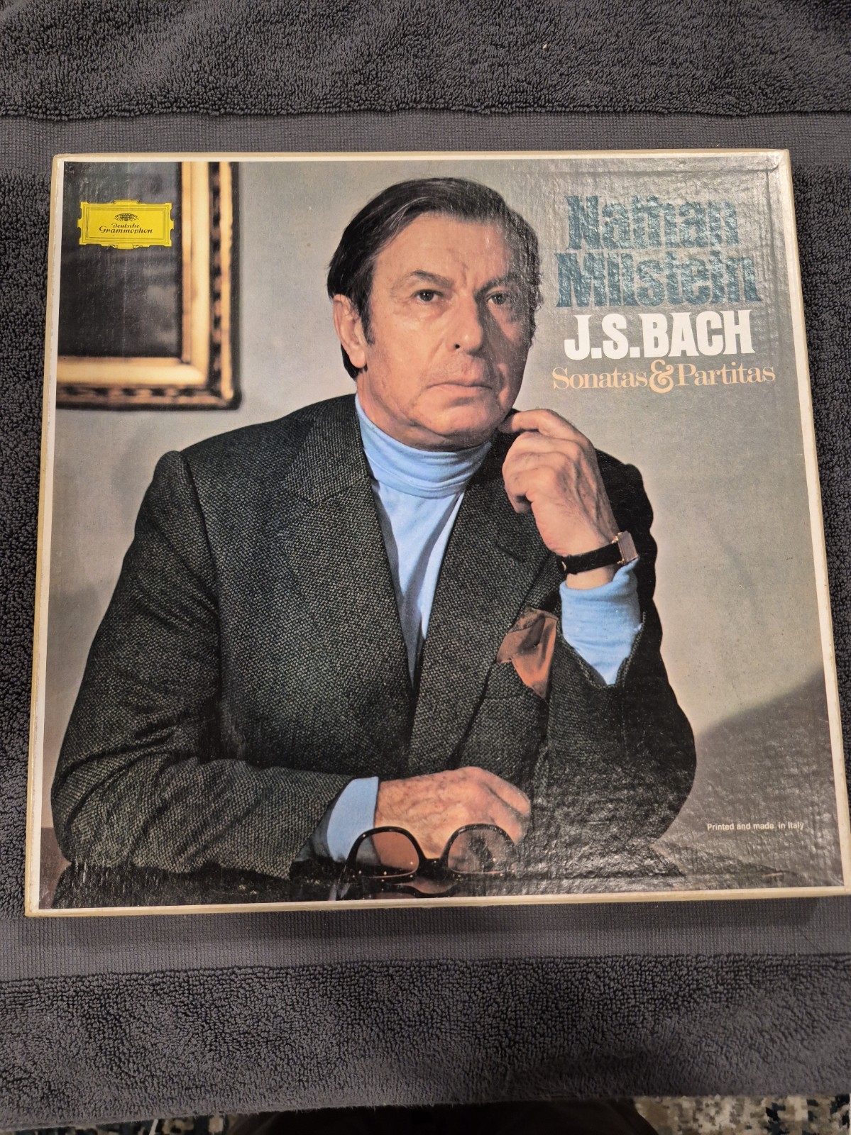 NATHAN MILSTEIN Bach: Sonatas & Partitas 1975 Box Set Deutsche Grammophon EX+/VG