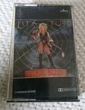 Out For Blood, By Lita Ford,Cassette Tape, 1983,PolyGram) ORIGINAL BANNED COVER picture