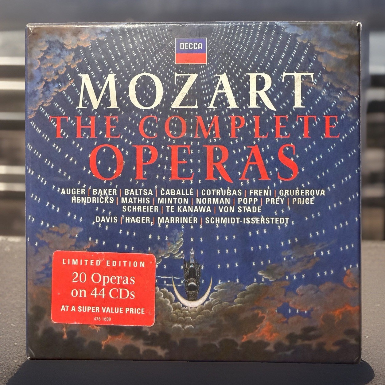 Mozart The Complete Operas 44 CD Limited Edition Decca Box Set