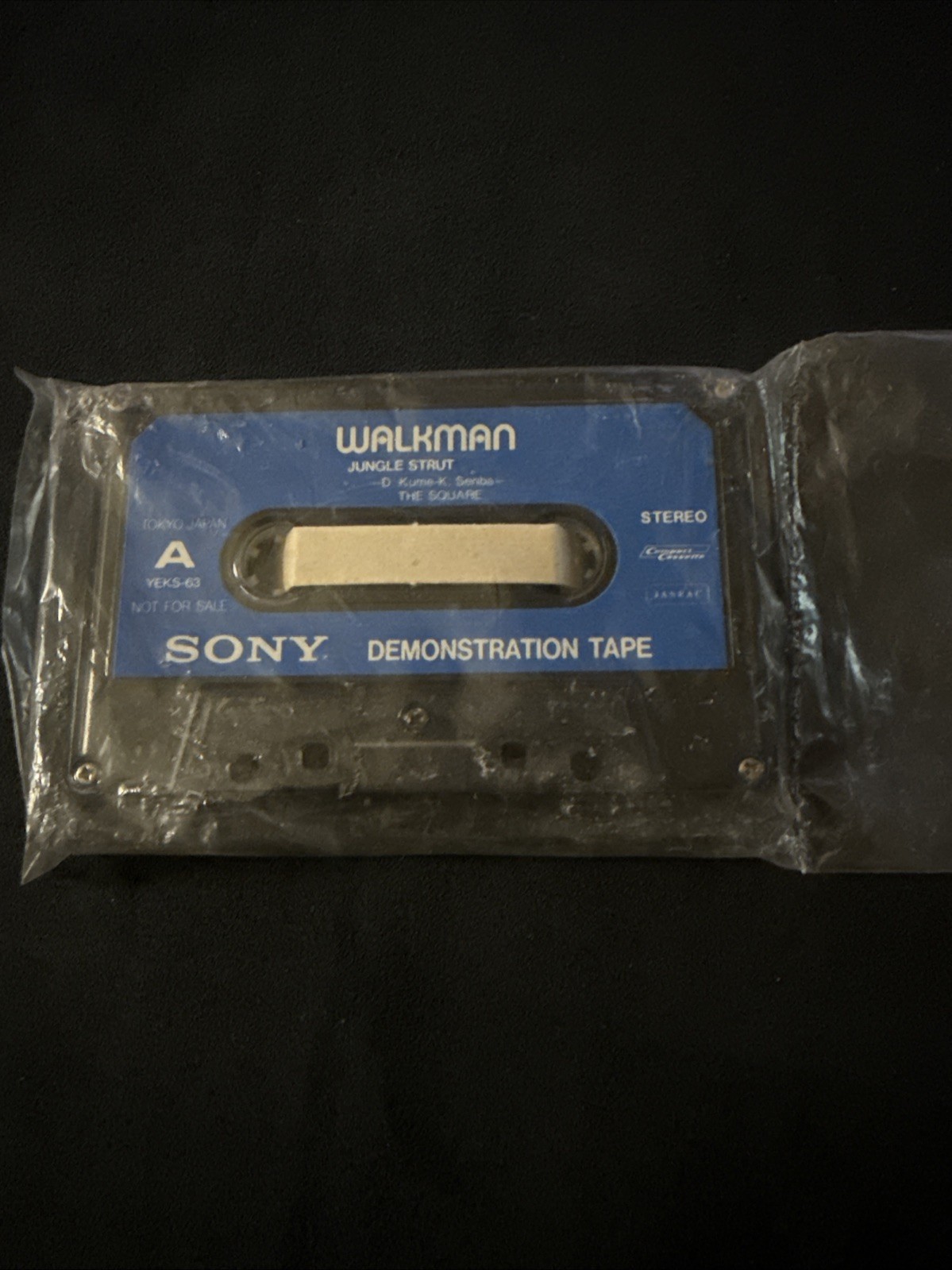 Vintage Sony Walkman Demonstration Cassette Tape Tokyo - Sealed