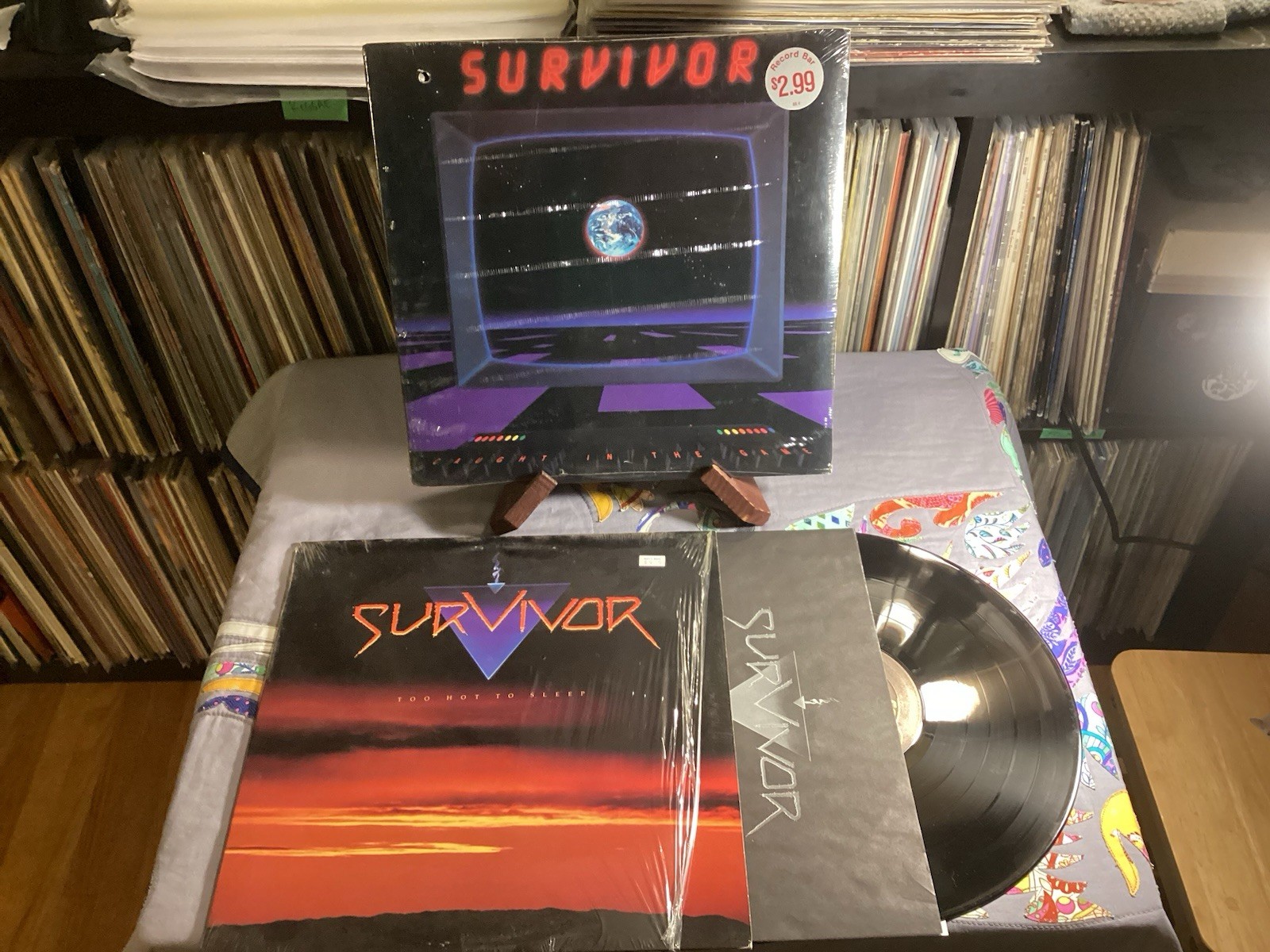 Survivor~Caught In The Game ~Too Hot to Handle Vinyl LP Lot OG Sealed/Shrink