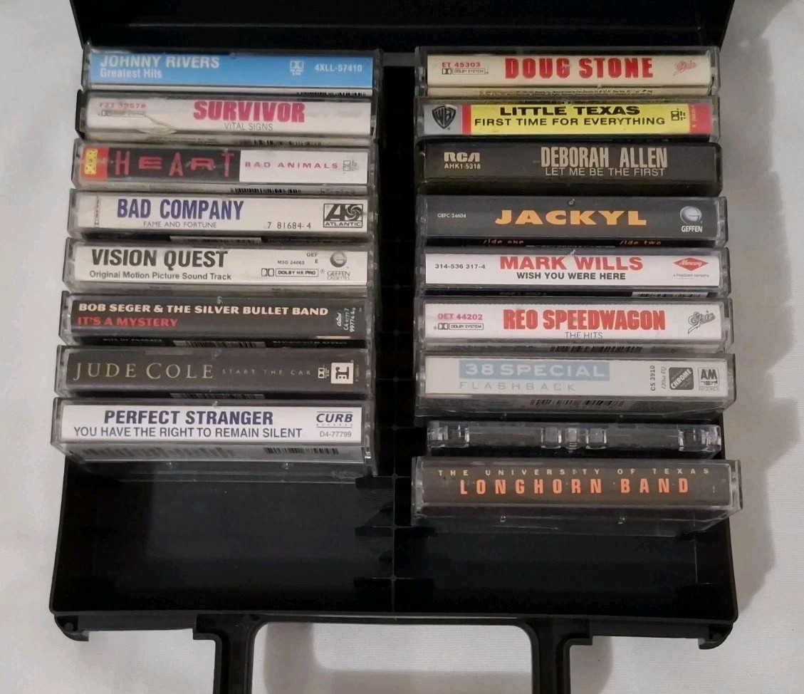 17 Vintage Cassette Tapes Lot 80s 90s Rock Pop Country & More Untested