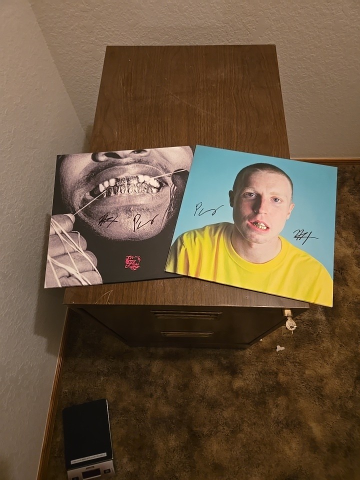 Injury Reserve FLOSS Signed Vinyl & Live From The Dentist Office Signed Vinyl