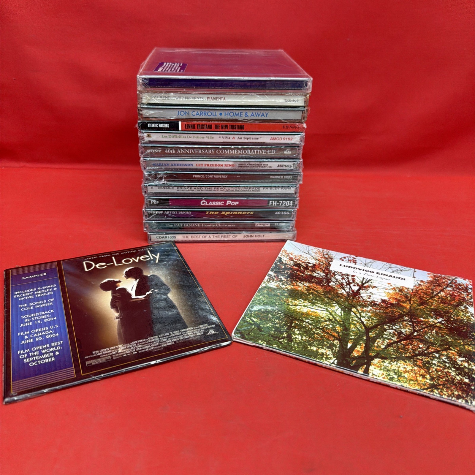 Mixed Lot 15 Sealed CDs Prince Lennie Tristano Einaudi Spinners Jazz Pop Rock*12