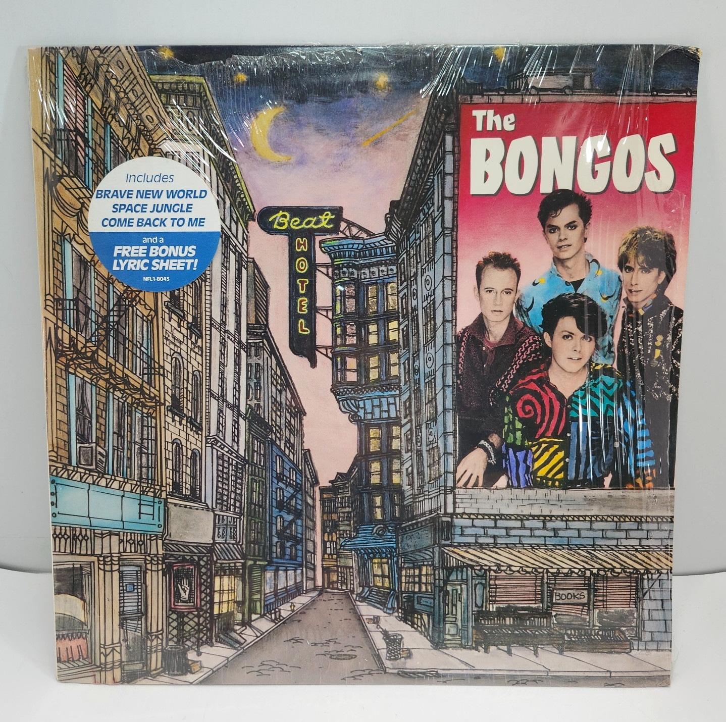 The Bongos Beat Hotel LP - VG+ Vinyl in Shrink w/ Hype Sticker & Lyric Sheet