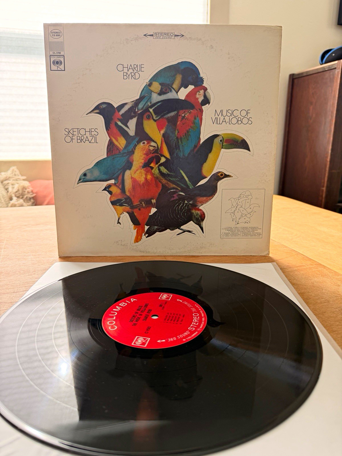 Charlie Byrd Sketches of Brazil Villa Lobos LP Columbia CS 9582 1967 360 Sound