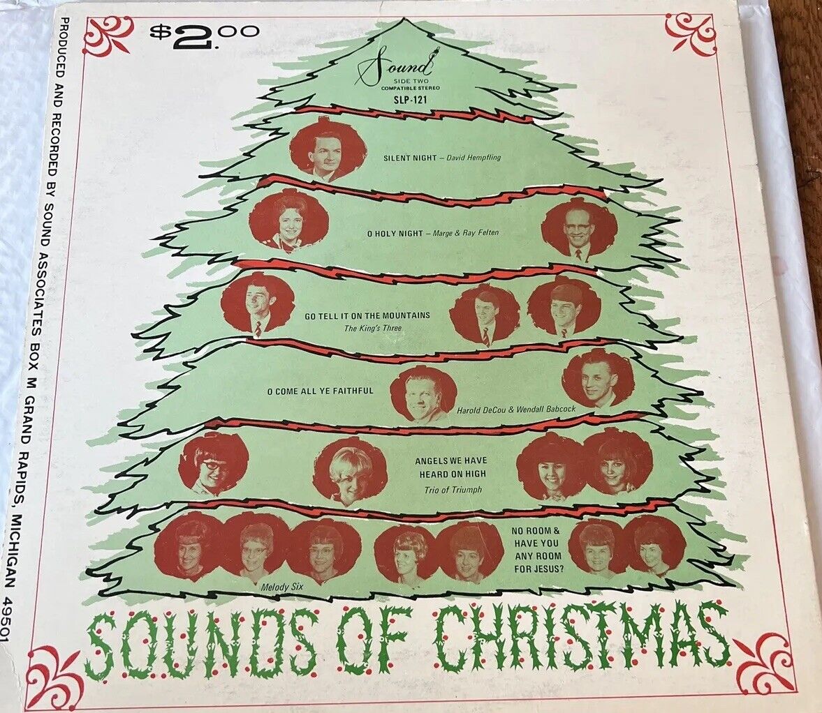 Sounds of Christmas Vinyl Album-RARE VINTAGE 810119A 