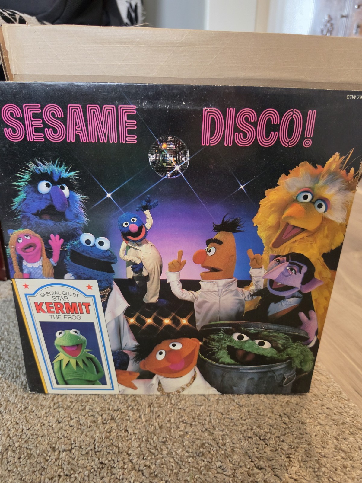 SESAME DISCO 1979 Sesame Street Records Vinyl Album  KERMIT  Oscar Big BIRD +++