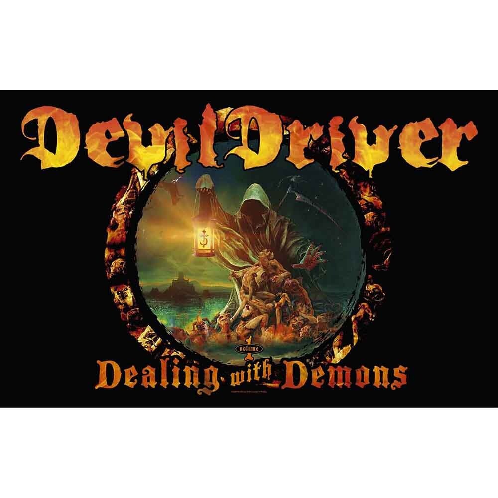 Devildriver 'Dealing With Demons' Printed Flag - NEW OFFICIAL textile poster