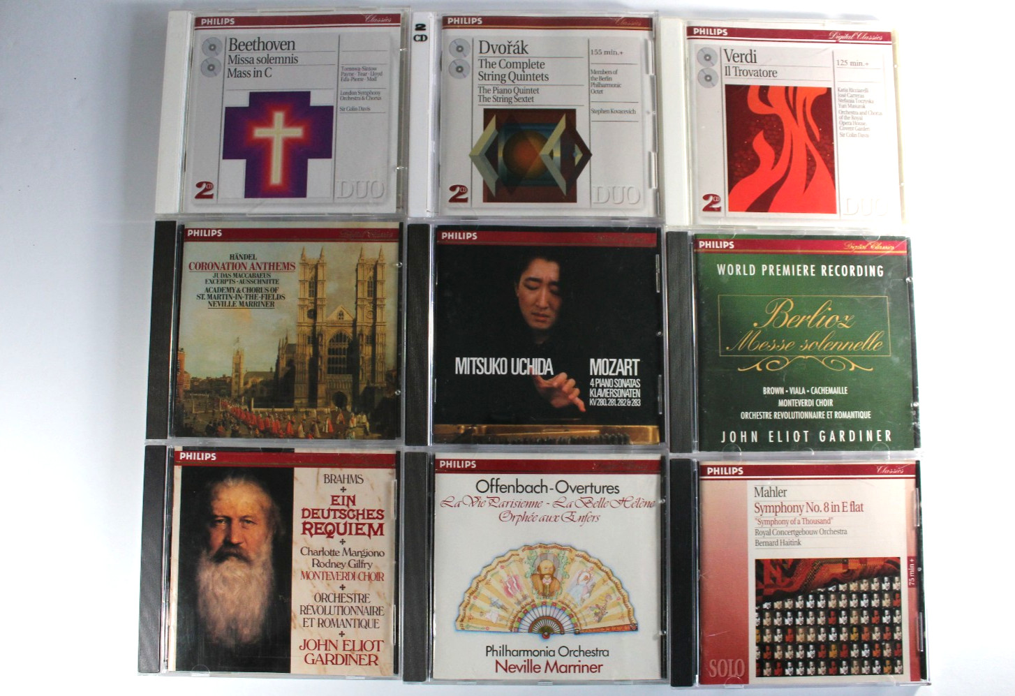Philips Digital Classics CD 9 Lot - All Discs Mint / Near Mint - Classical