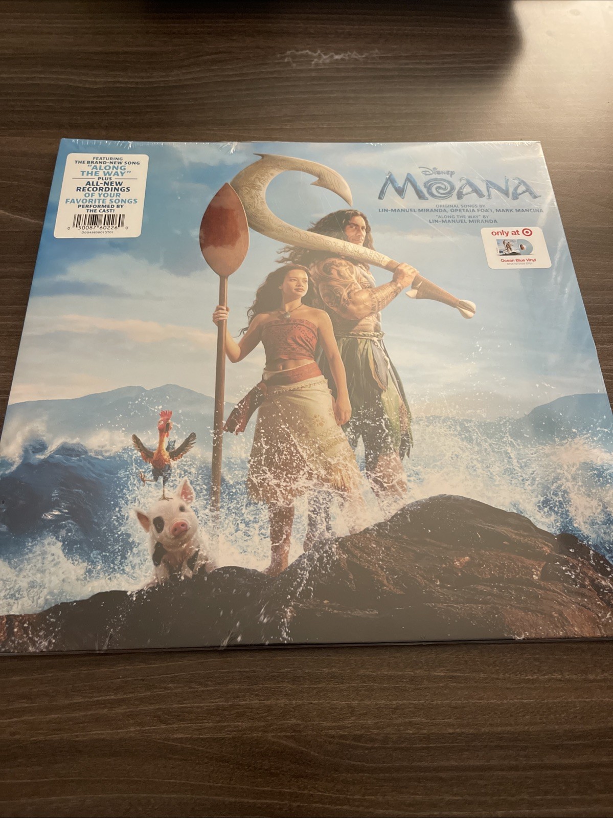 Disney Moana Live Action Soundtrack Target Exclusive Ocean Blue Vinyl LP Sealed