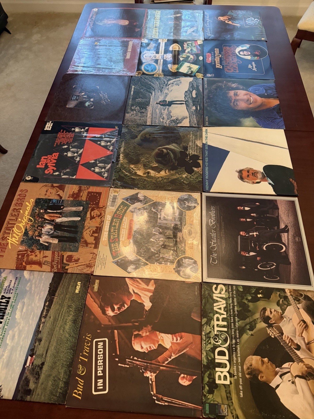 Vintage Country Folk Vinyl LP Lot 18 Albums Please See Desc And Pics