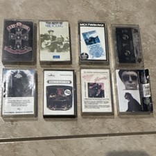 VTG Lot 8 Rock & Roll 80s Cassette Tapes AC/DC Guns N Ro Neil Lynyrd Bob REM Rod picture