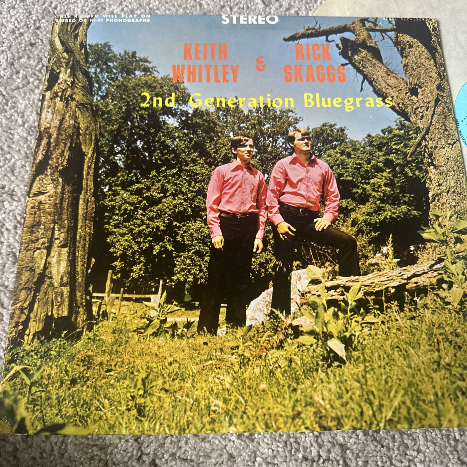 KEITH WHITLEY & RICKY SKAGGS: 2nd Generation Bluegrass Rebel Records LP RARE