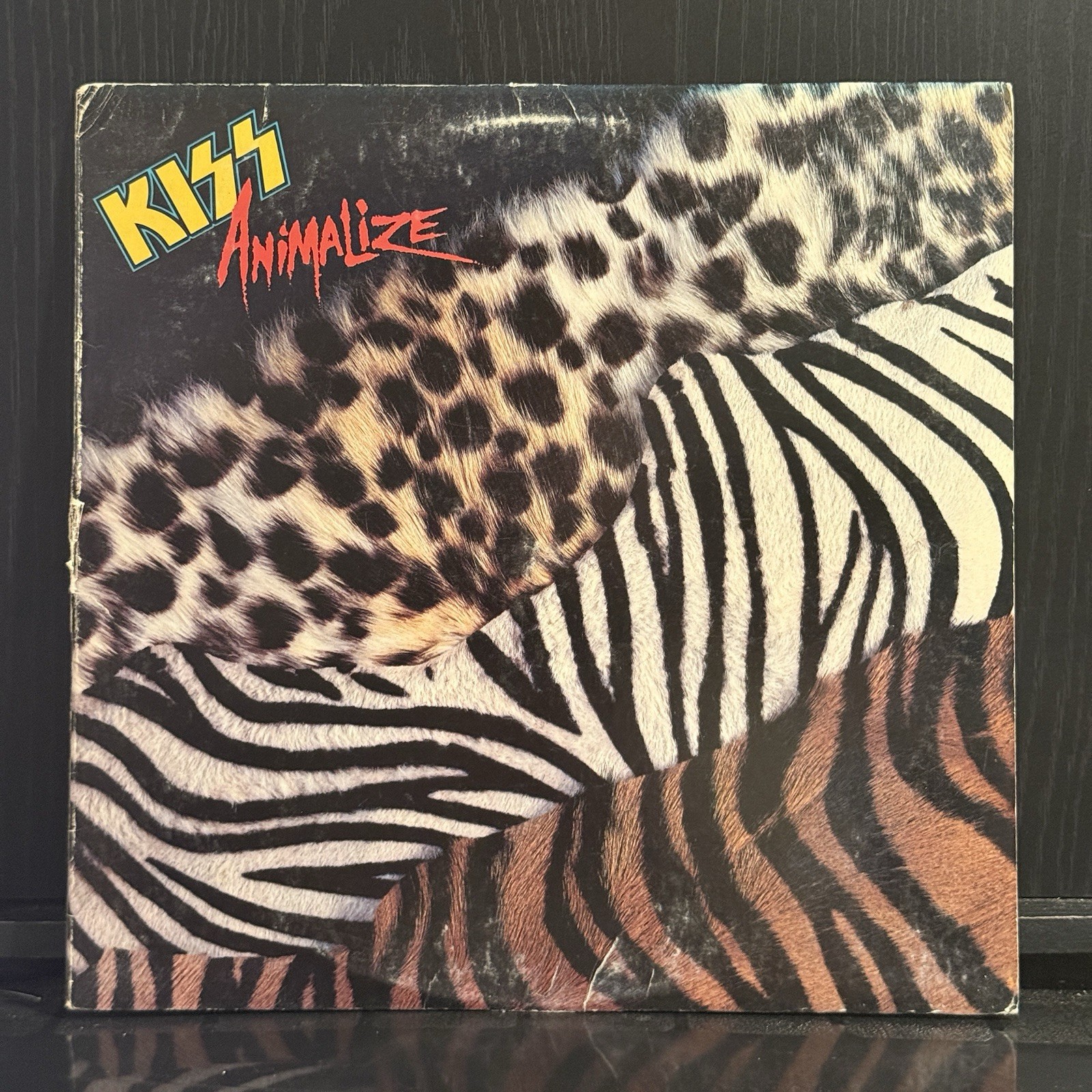 KISS Animalize 1984 Mercury 1st Press PRC STERLING 822495-1 Heaven\'s On Fire VG+