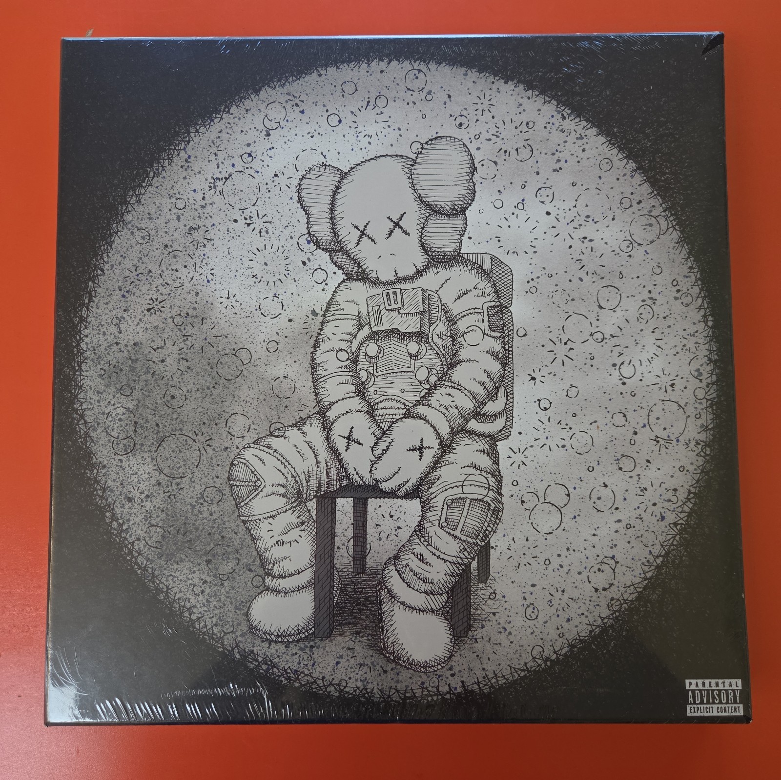 KID CUDI X KAWS Man On The Moon Trilogy 6 LP BOX SET MOTM 1 2 3 Kanye West 