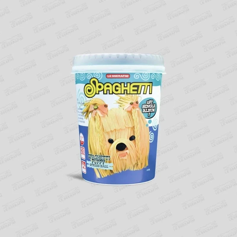 [BRAND NEW & SEALED] LE SSERAFIM 1st Single Album - SPAGHETTI (Stress Ball Ver.)