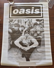 Vintage 1990s Oasis Band Photo Poster Pin Up Livewire picture