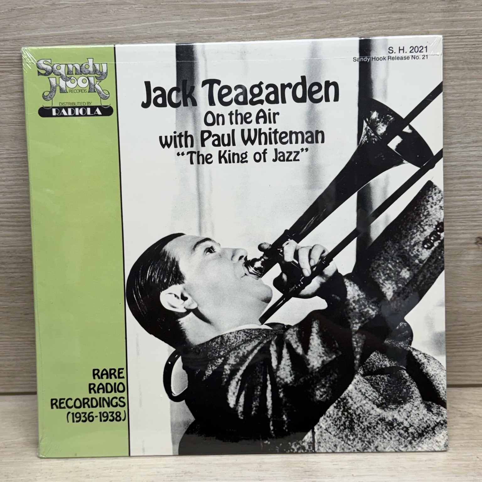Jack Teagarden – On the Air LP Record 1979 Sandy Hook Jazz 33 RPM